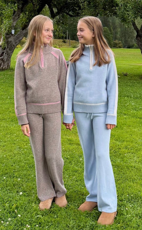 Genser Esther Zip Ull Sky Blue