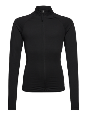 Jakke Billie LS Zipper T-Neck Black