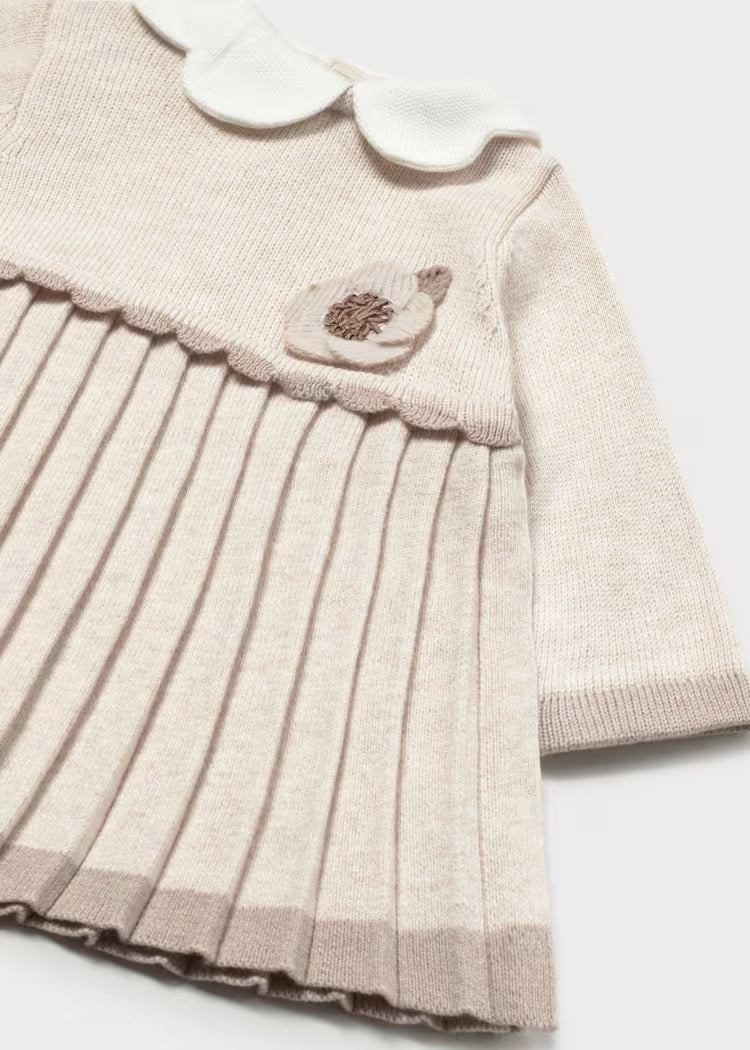 Kjole Knit Tricot Milk Heather