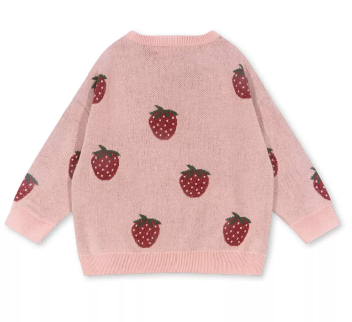 Genser Lapis Lurex Knit Strawberry