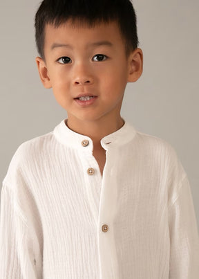 Skjorte Bambula Buttondown Cream