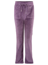 Bukse Hermine Velour Aubergine