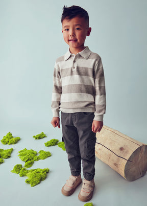 Genser Knitted Polo Topo