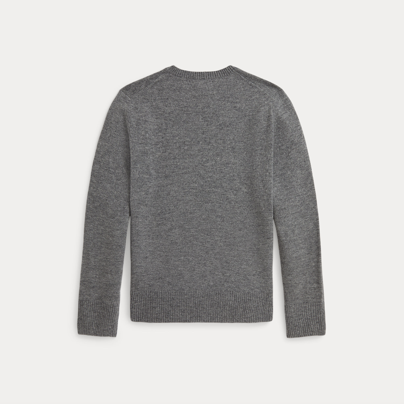 Genser Wool Crewneck Grey Heather
