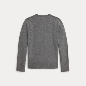 Genser Wool Crewneck Grey Heather