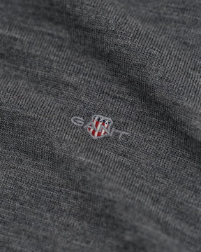 Genser C-Neck Extrafine Merino Charcoal Melange