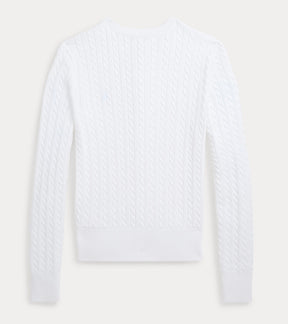 Cardigan Cable Mini White