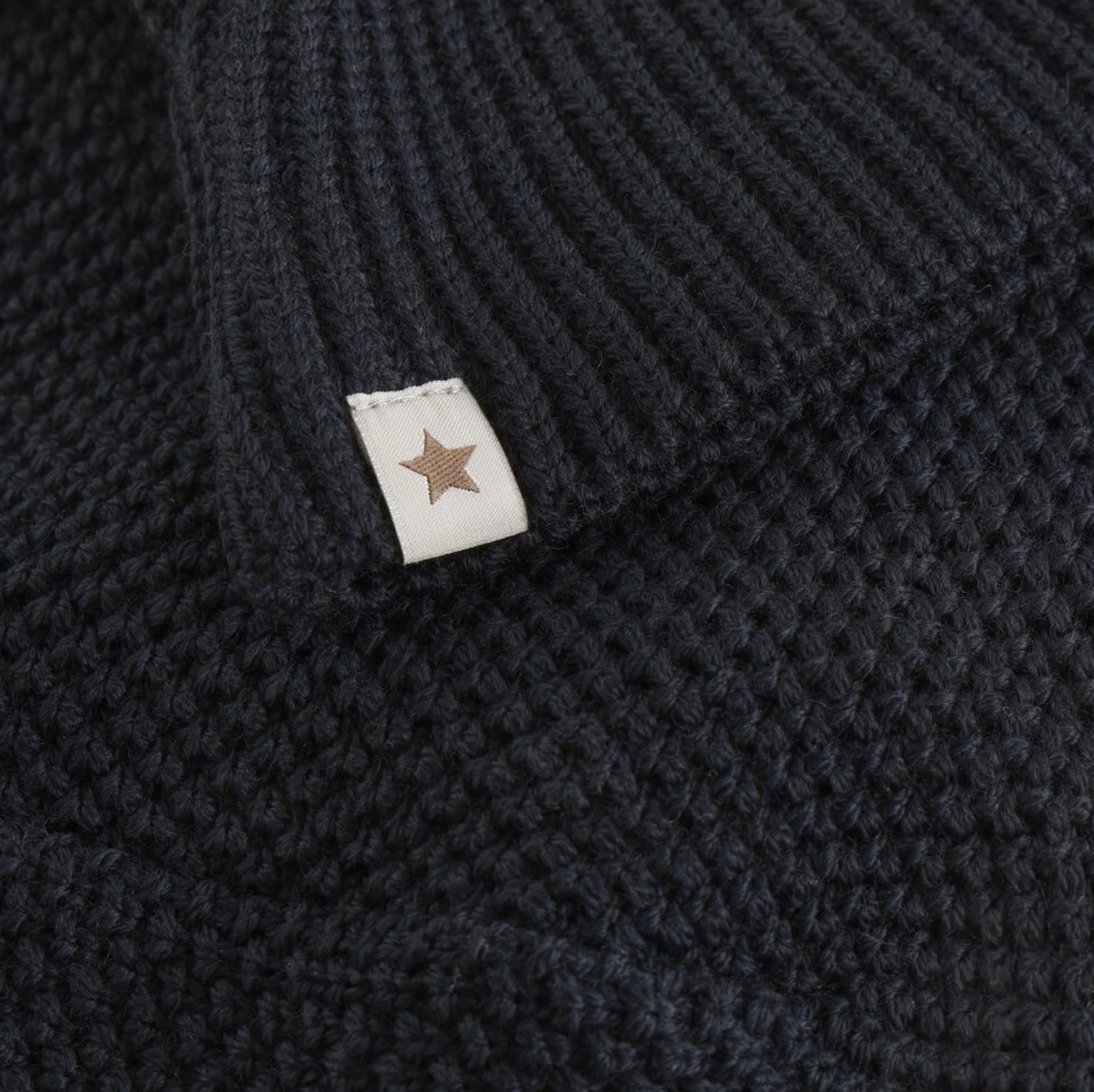 Balaclava Wool Knit Windstop Dark Navy