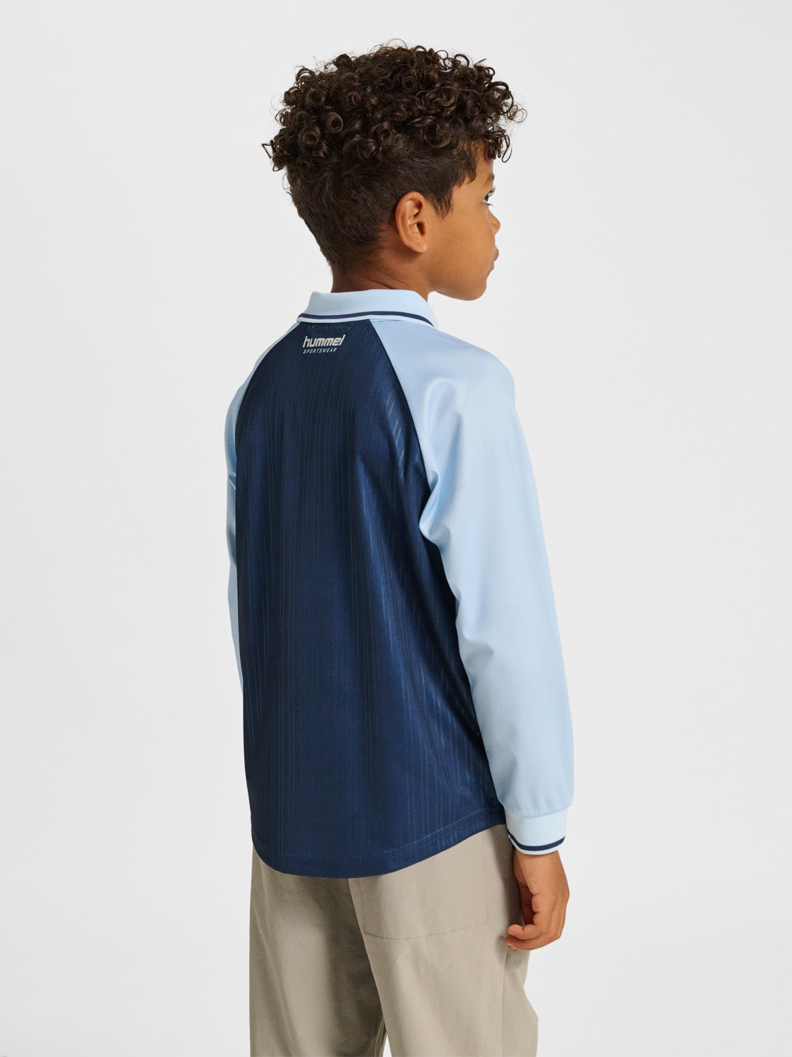 Genser Loose Stripe Soccer Jersey Dress Blues