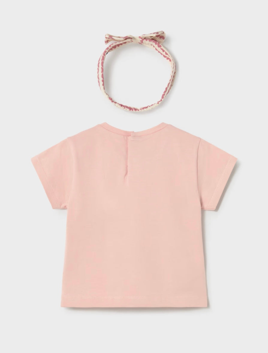 T-skjorte m/Hårbånd Peony