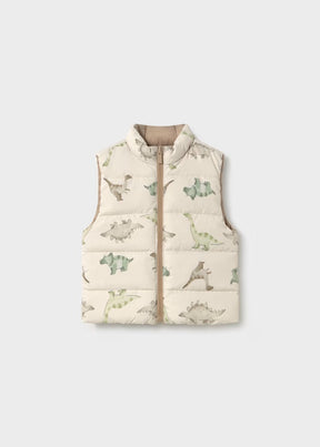 Vest Reversible Dino Dark Taupe