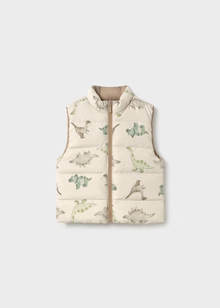 Vest Reversible Dino Dark Taupe