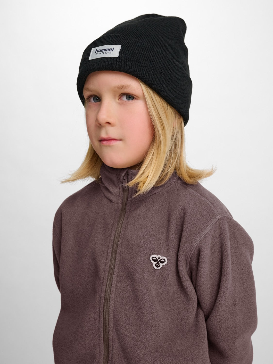 Jakke Fleece Zip Bee Peppercorn