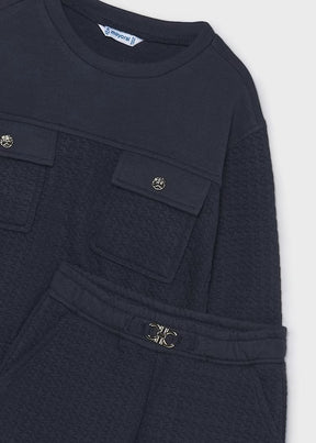 Sett 2-Deler Tracksuit Padded Navy