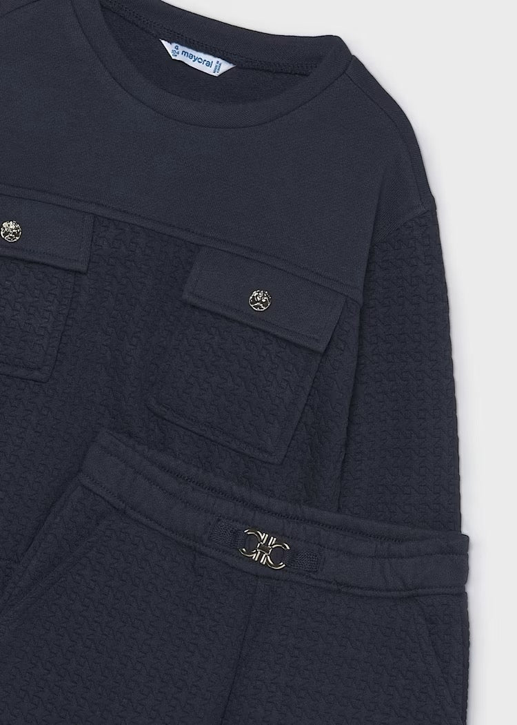 Sett 2-Deler Tracksuit Padded Navy
