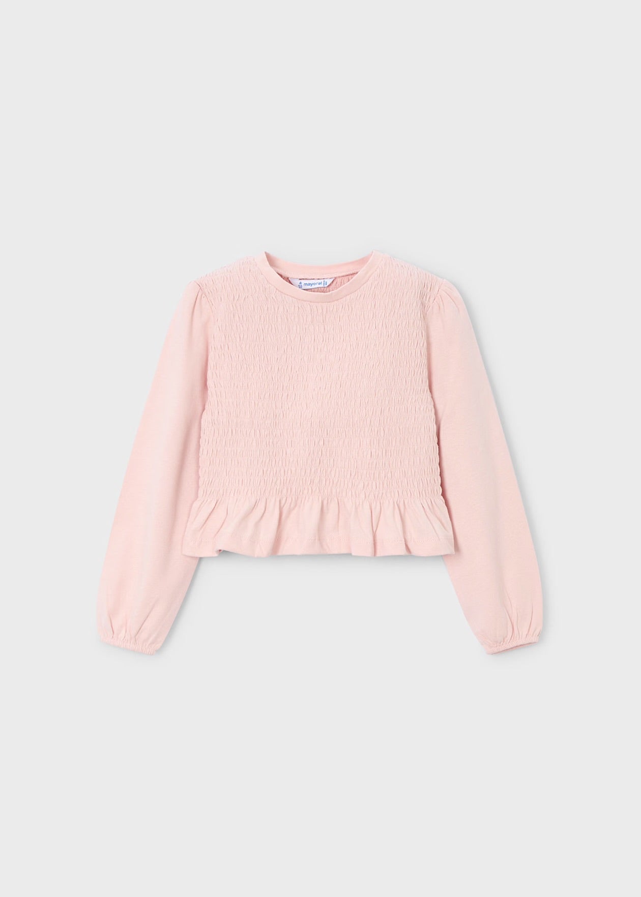 Genser Smocked Stiching Pastel