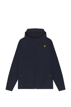 Jakke Zip Through Hooded Dark Navy