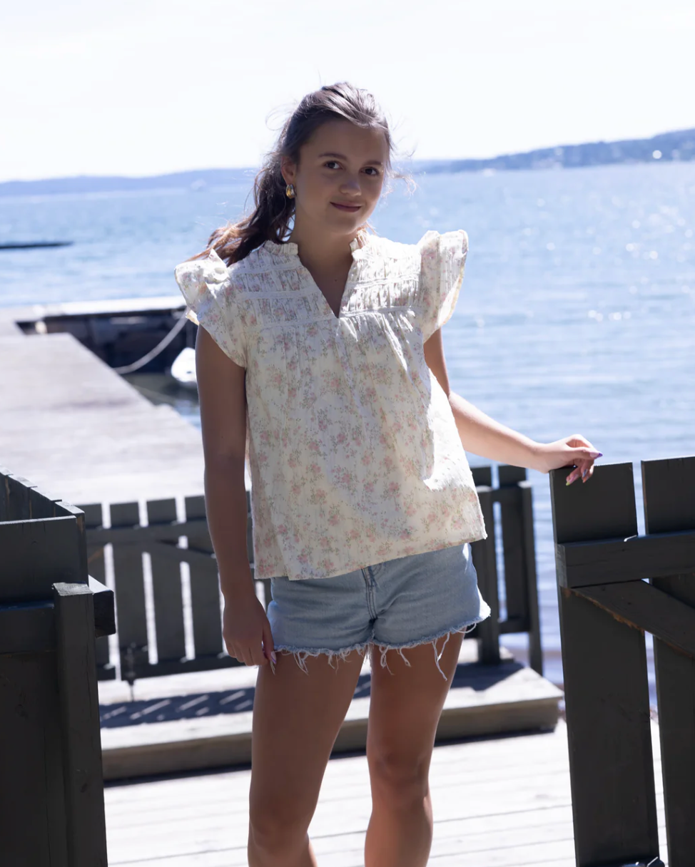 Bluse Lollo Off White Print