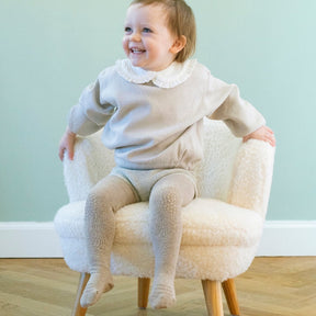 Strømpebukse Crawling Tights Wool Sand