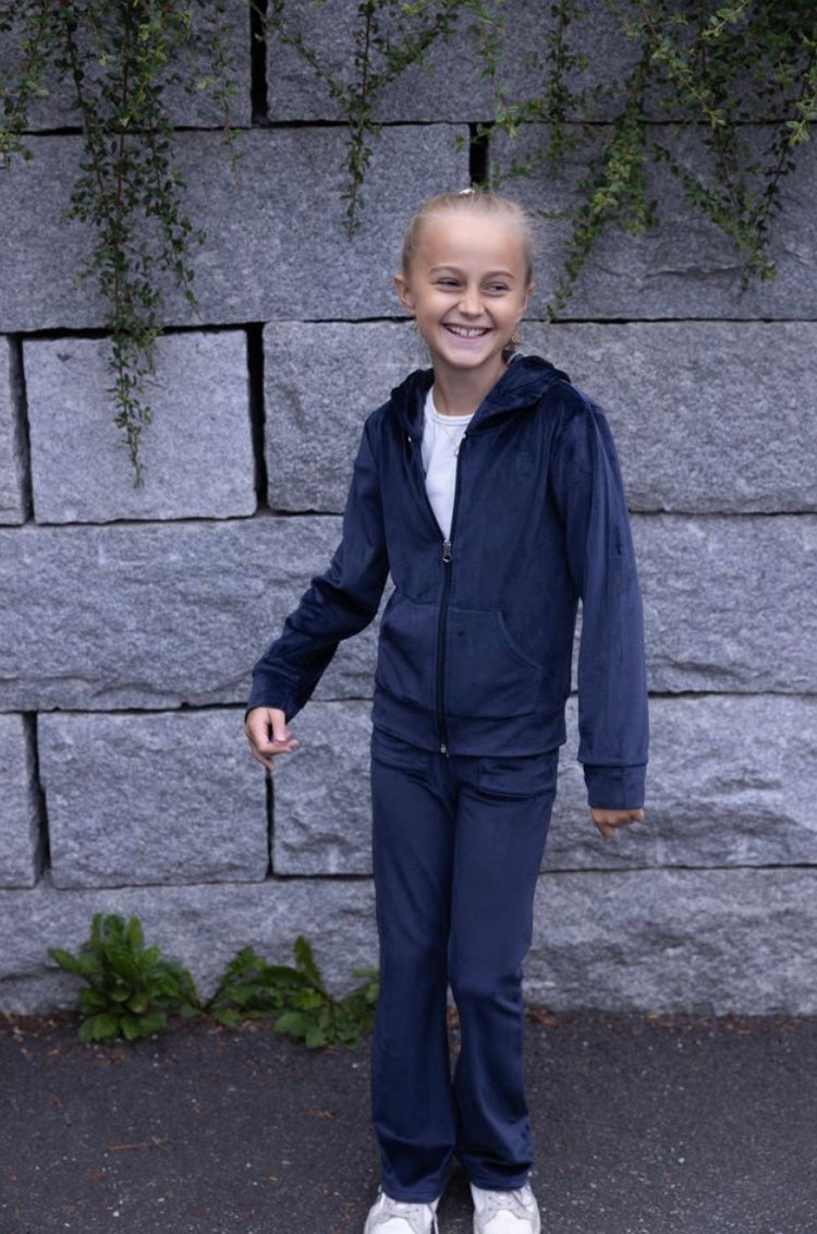 Bukse Hermine Velour Deep Navy