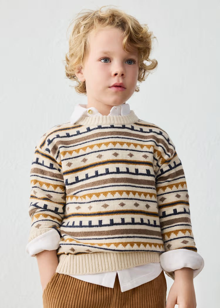 Genser Jacquard Cereal Heather