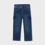 Bukse Cargo Soft Denim Dark Denim