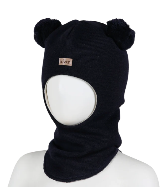 Balaclava Ull Skinnlapp Dark Blue