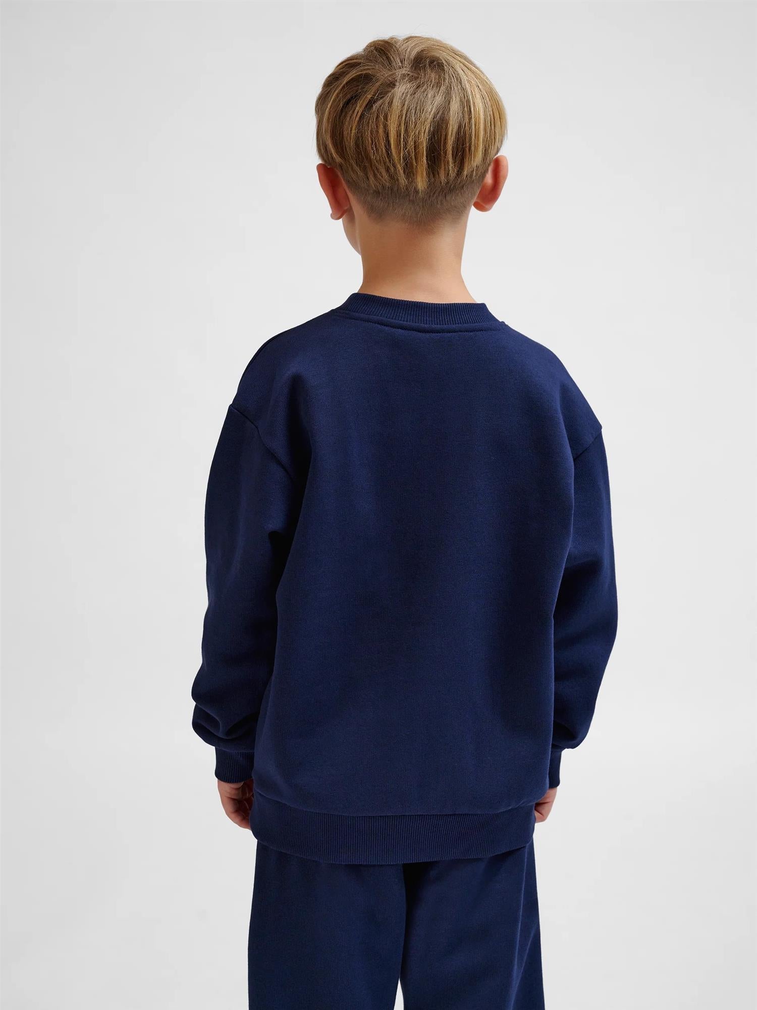 Genser Loose Crewneck Bee Dress Blues