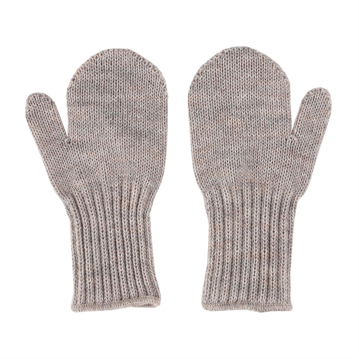 Votter Mittens Merinoull Beige