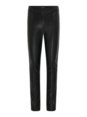 Bukse Ruma Faux Leather Leggings Black