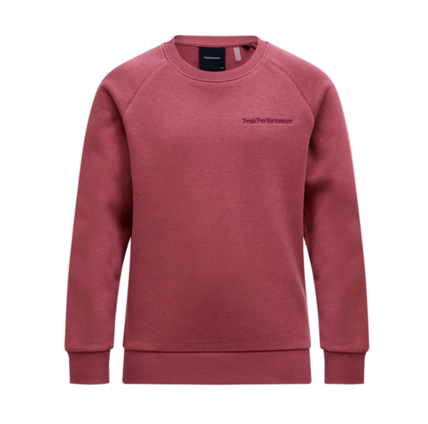 Genser Small Logo Crew Wild Rouge