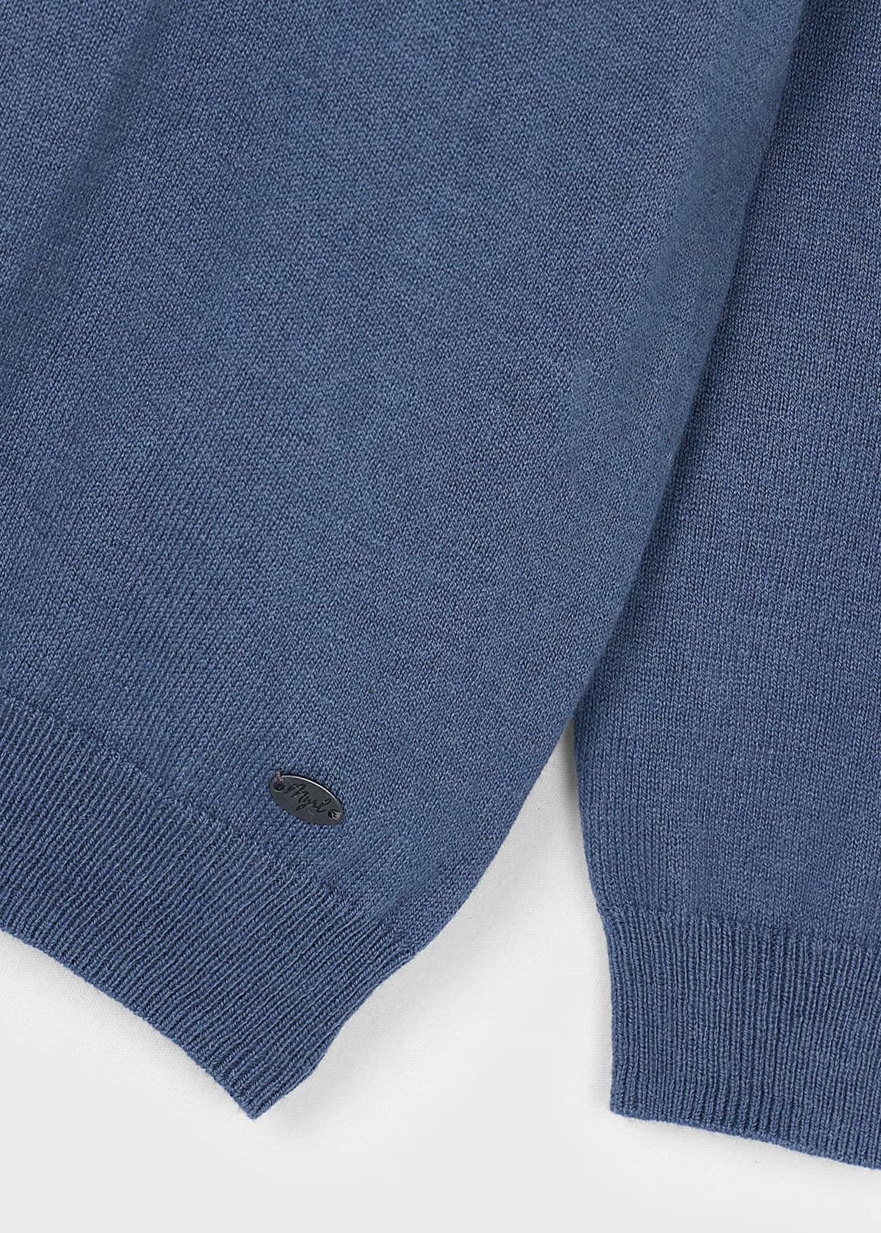 Genser Knitted Polo Acero