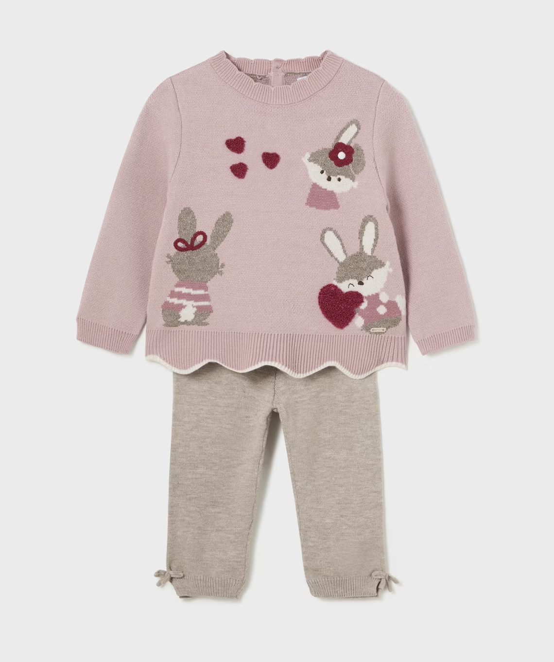 Sett Jumper Kaniner Petal Heather