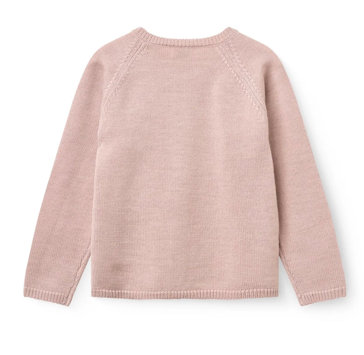 Cardigan Merino Strikket Violet Ice
