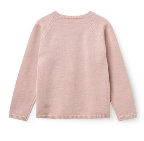 Cardigan Merino Strikket Violet Ice