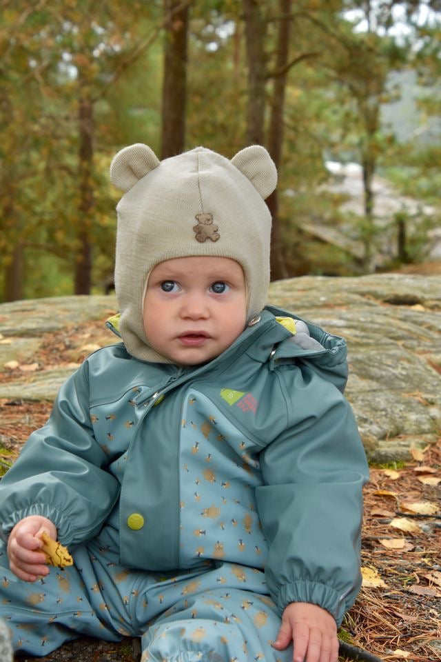 Balaclava Ull Teddybjørn Latte
