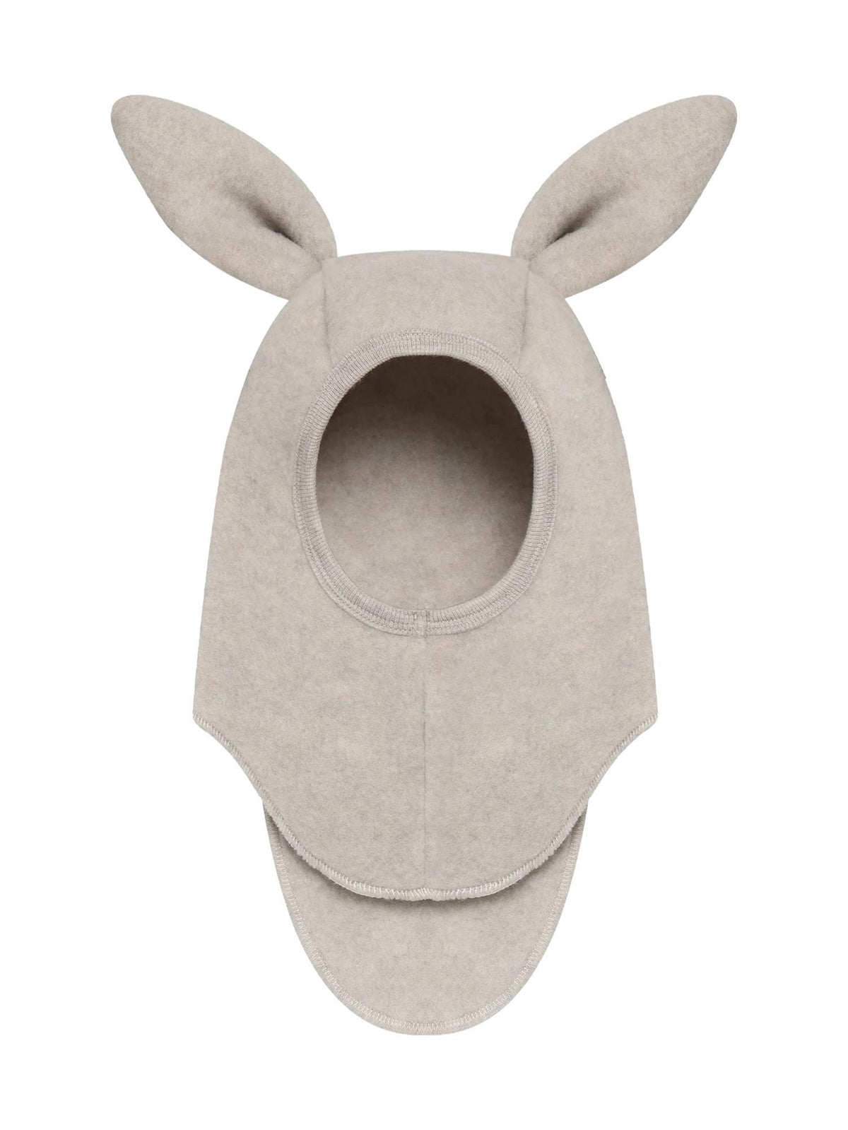 Balaclava Ears Wool Fleece Camel Melange