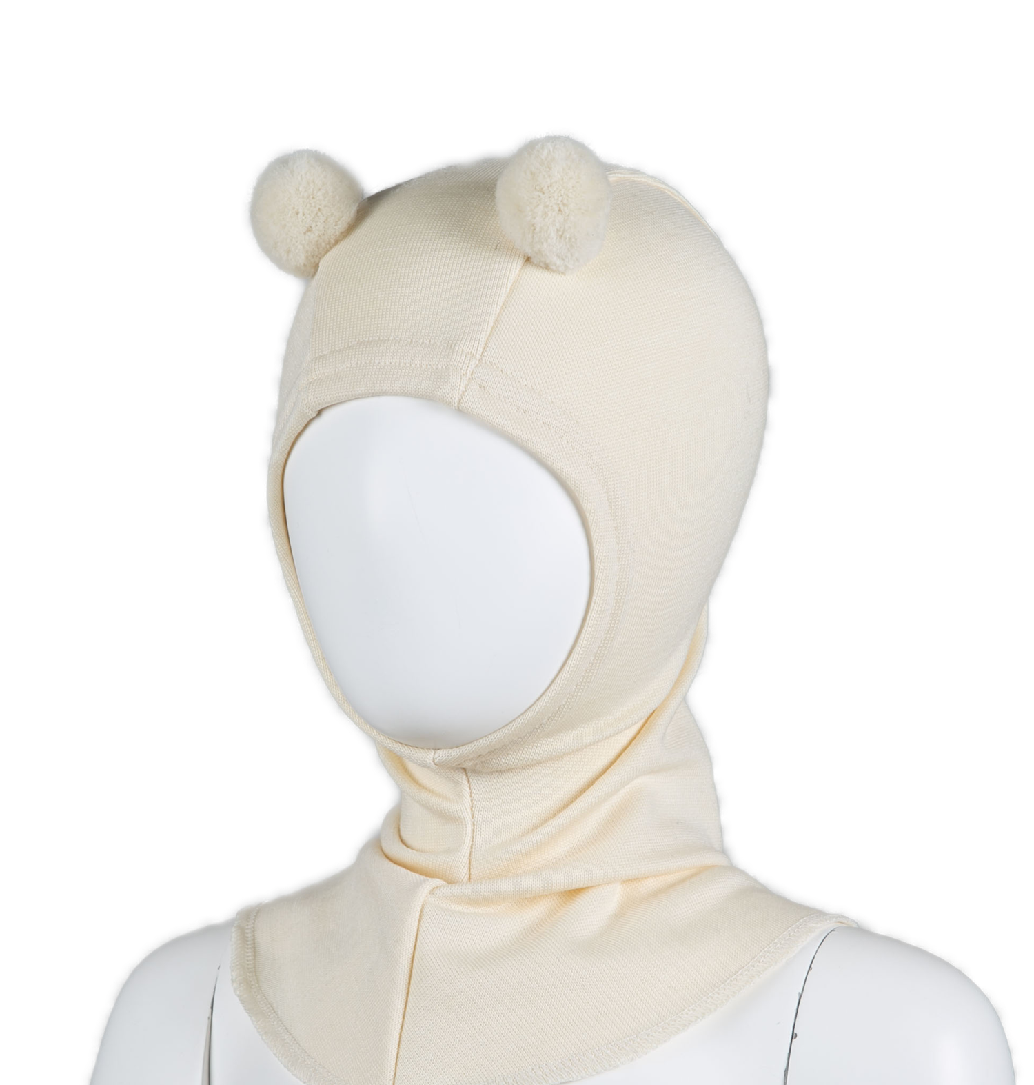 Balaclava Silkwool Offwhite