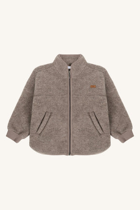 Jakke Emi Zip Wool Deer Melange