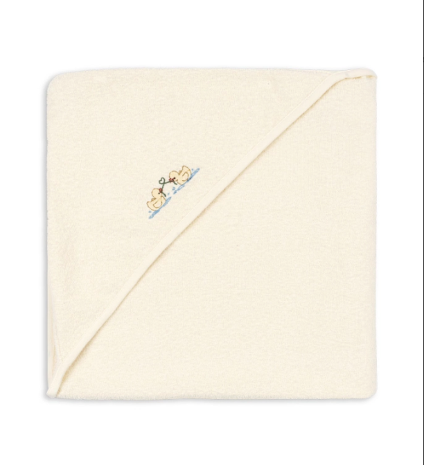 Babyhåndkle m/hette Figo Antique White