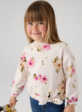 Genser Floral Jumper Chickpea