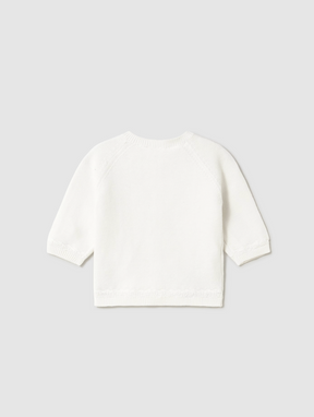 Cardigan Strikket White