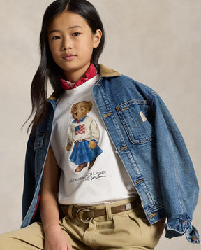 T-skjorte Bear Cotton White