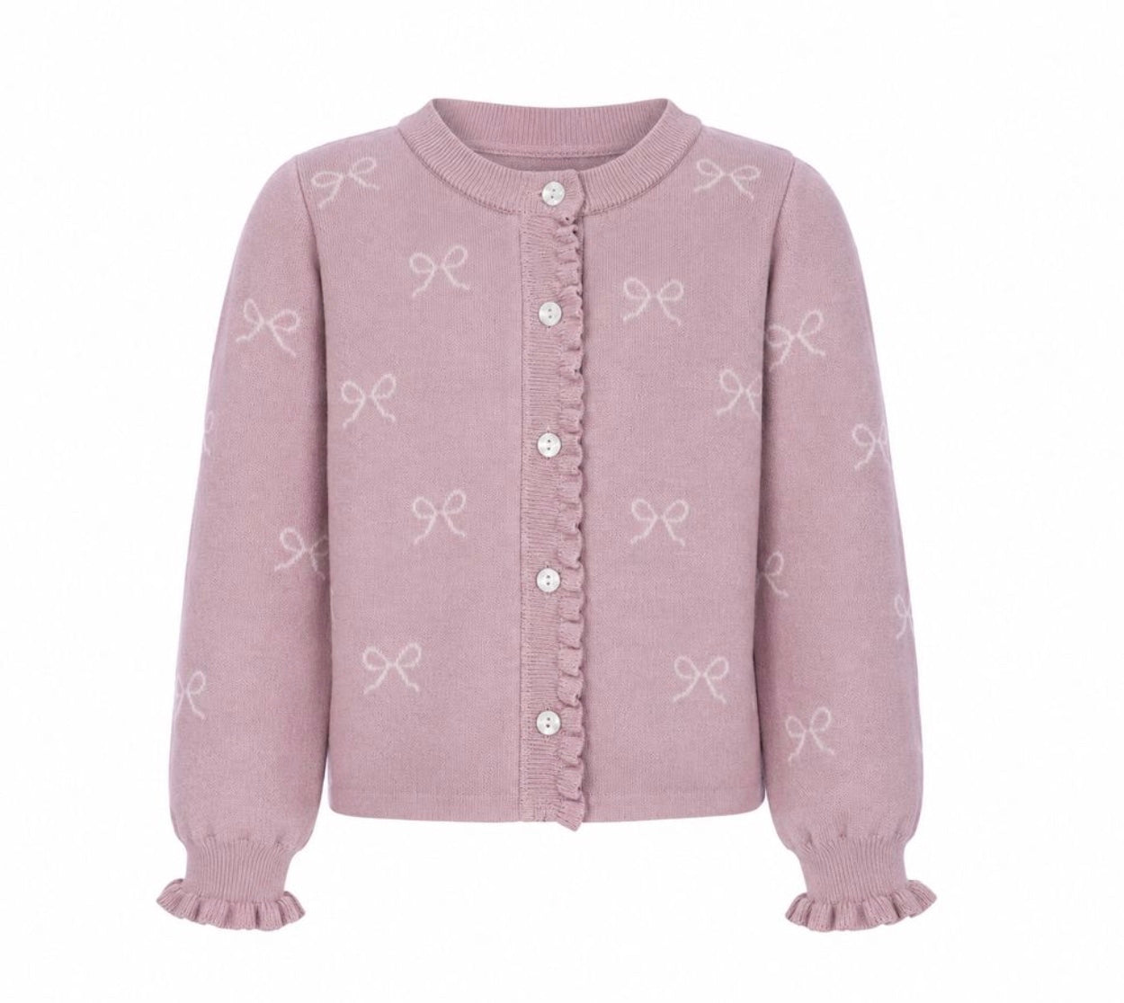 Cardigan Ull Lani Strikket Soft Pink