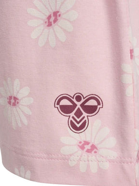Shorts Loose Flower Pale Lilac
