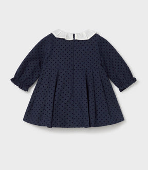 Kjole Flocked Navy