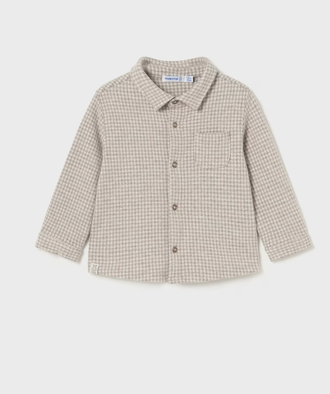 Skjorte Overshirt Ruter Latte Heather