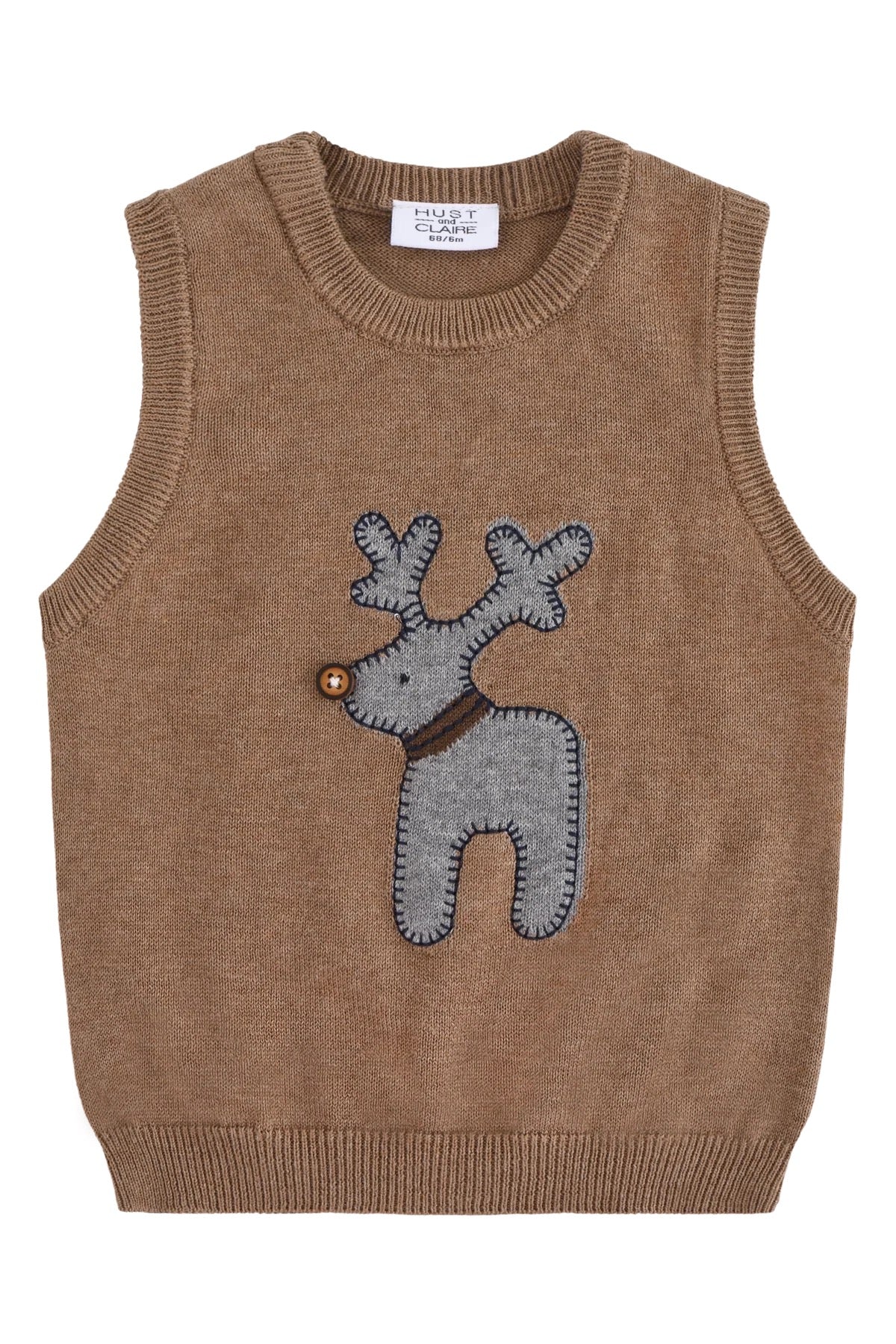Vest Perry Deer Coffee Melange
