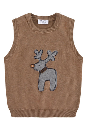 Vest Perry Deer Coffee Melange