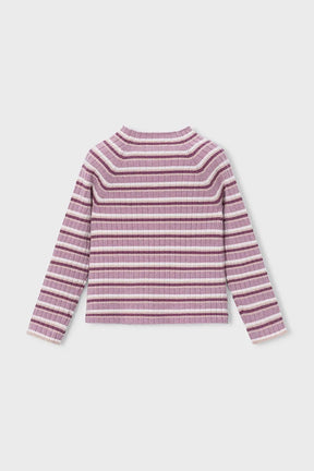 Genser Knitted Mockneck Violet Mix